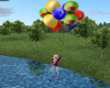 Bday Balloons Flying Ani