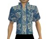 [p] Blue Hawaiian Shirt