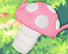 ⁘ pink mushroom bag