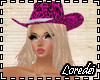L♦ Pink Cowgirl Hat