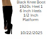 [BB] Black Knee Boot 192