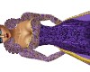 Royal purple  gown