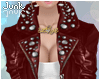 Ⓙ Studded-Jacket *RED
