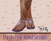 Purple Pink Jewel Sandal