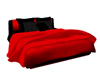 Simple Black and Red Bed
