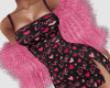 CA Pink Fur Wrap
