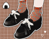 W Ribbon Loafers BK