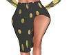 Blk,/Gold DotSkirt/Gee