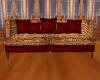 Gold Red Sofa