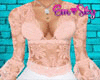 salmon lace blouse