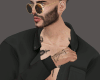 [QG] BLACK OPEN SHIRT