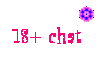 18+ chat sticker pink