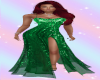 Raven Gown Bright Green