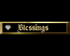 Blessings gold TAG