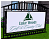 Lake Woods Club Sign