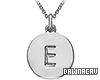 Initial "E" Silver Neckl