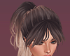Lady brown hair