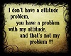 attitude problem