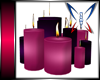 purple n pink candles