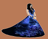 blue roses bal dress