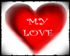 "MY LOVE" HEART TRANSPAR