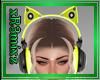 Kitty Headphones Yellow