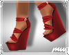 !Wedge Sandals Red