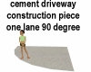 Cement Driveway 90 Curve