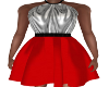Dorise Red/Silver Dress