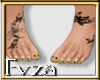 JA|USA Flags Feet Tatted