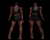 Formal mini dress black