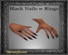 Black Nails w Rings