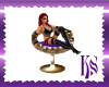 *KS* Purple/Gold Chair