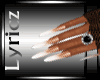 *Lush*Blk gloves w/nails
