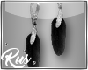 Rus: feather earrings