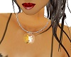 yellow butterfly necklac
