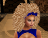 Honey DiscoAfro Blue Bow
