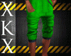 Green Long Shorts by xKx