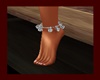 Silver anklet left
