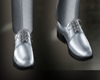 zapatos plata elegantes