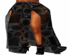 Black Wrap Slit Skirt