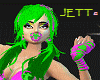 Green Pink Rave Pacifier