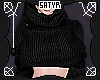 Black Cosy Crop Sweater