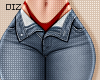 !!D Jeans Blue Maroon