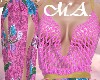 *Pink Crochet Dress
