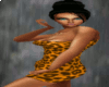 MS Orng Leopard Dress