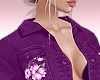 Purple Jacket with Flowe