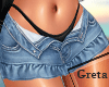 G★Denim Skirt blk