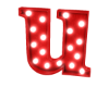 Metal Letter - u
