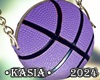 Lilac Basketball Purse